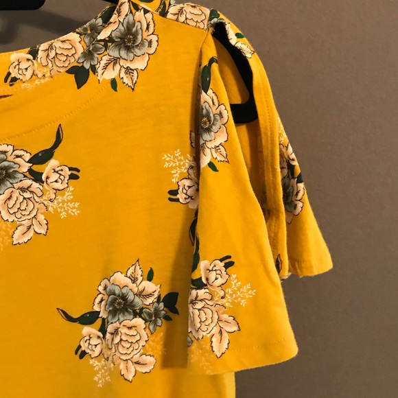 Loft Mustard Floral Top - Picture 2 of 3